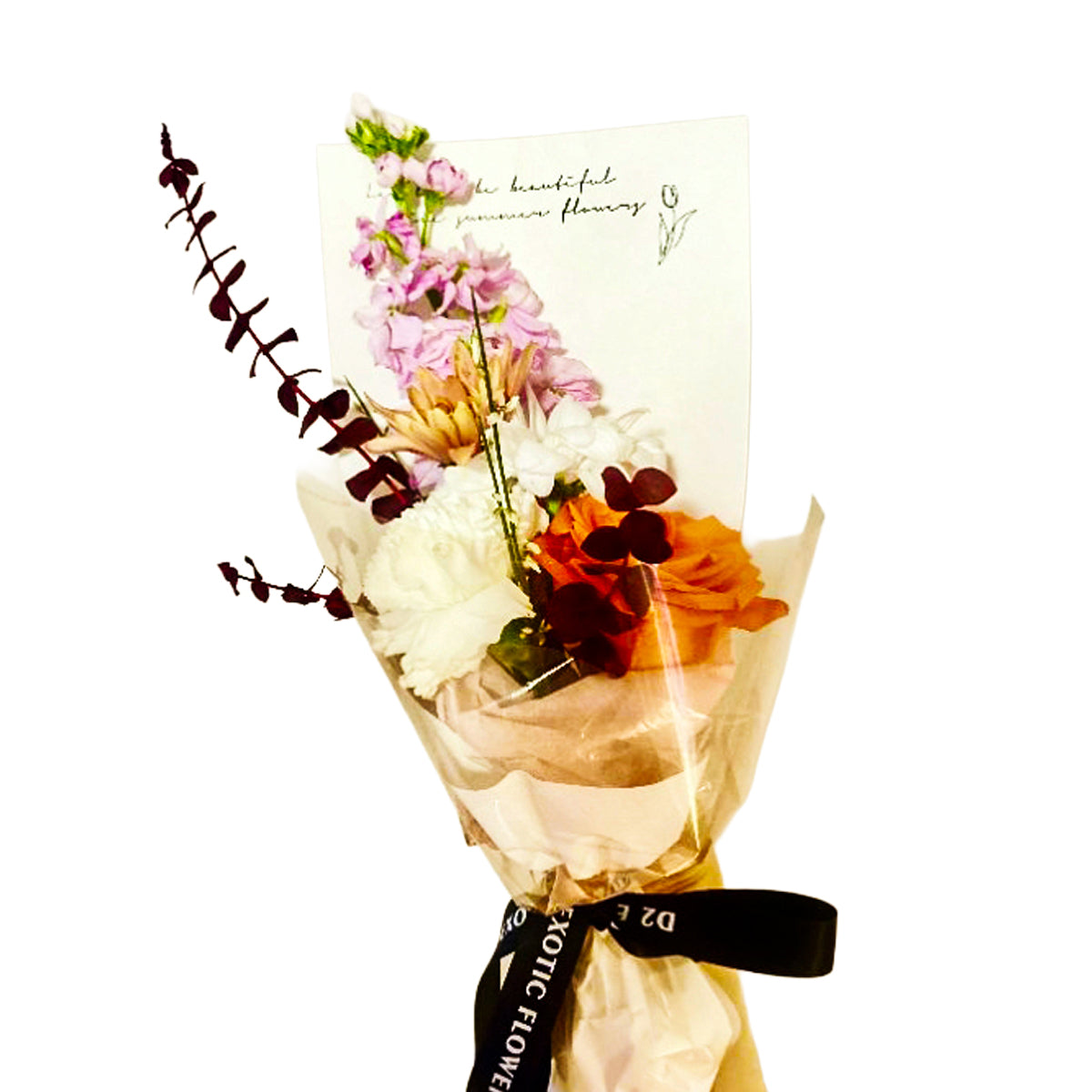 Petite Charm – Mini Pastel Rose & Daisy Bouquet