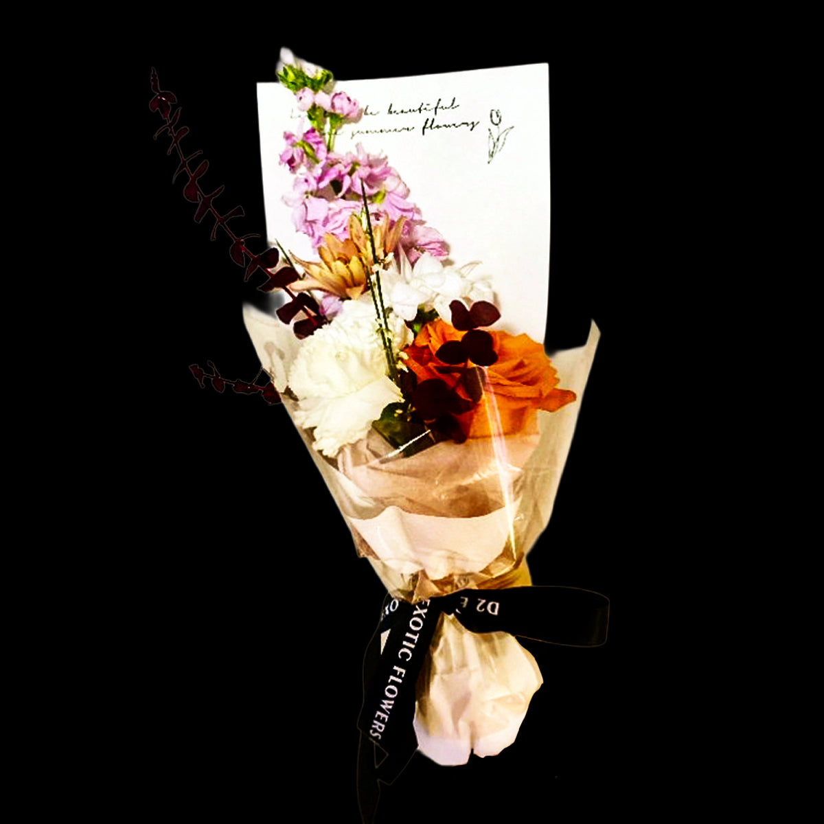 Petite Charm – Mini Pastel Rose & Daisy Bouquet