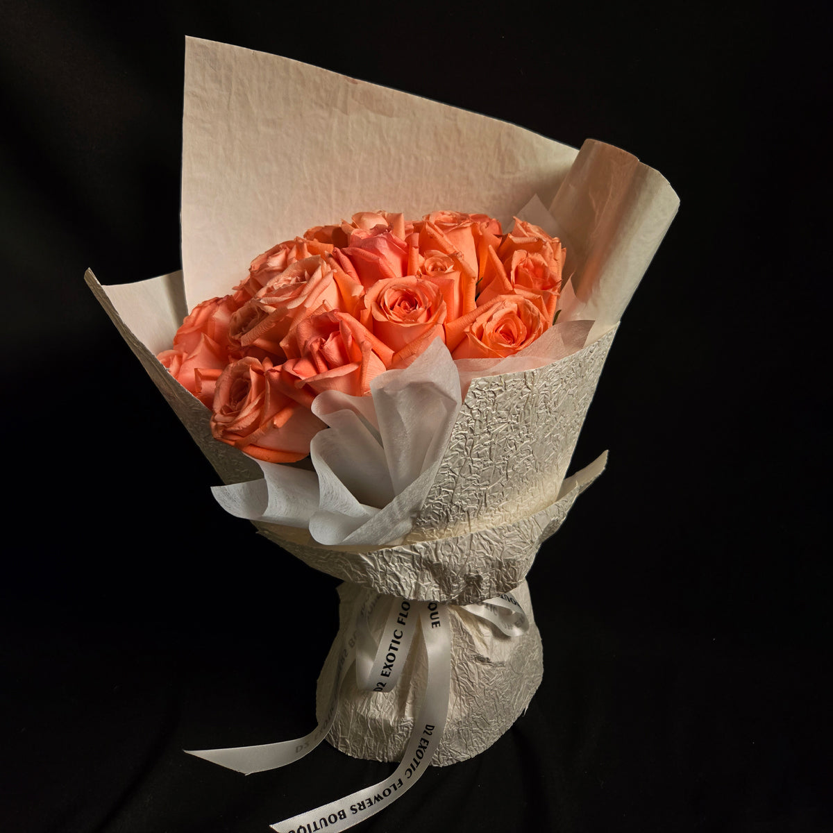 Orange Bliss – Vibrant Orange Rose Bouquet
