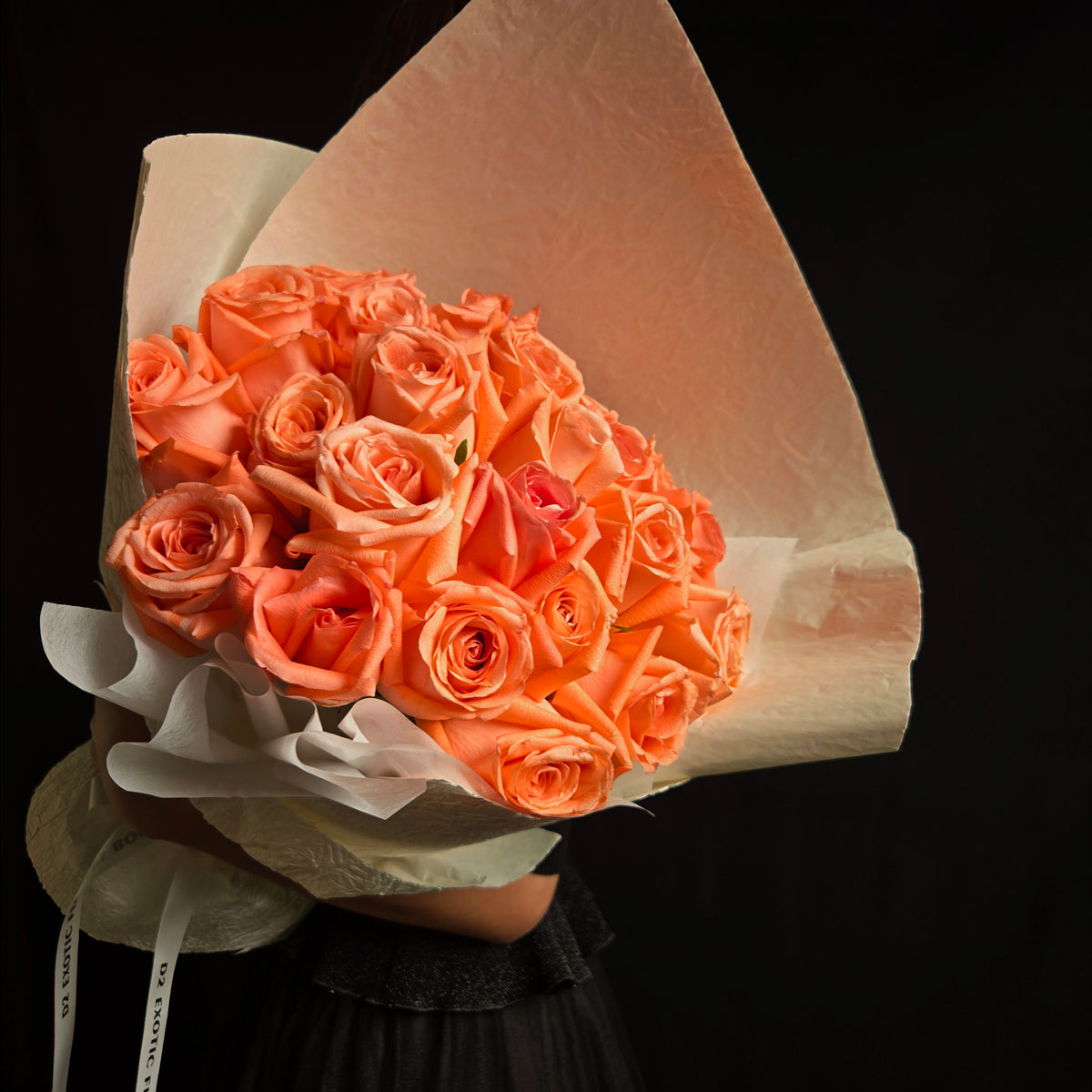 Orange Bliss – Vibrant Orange Rose Bouquet