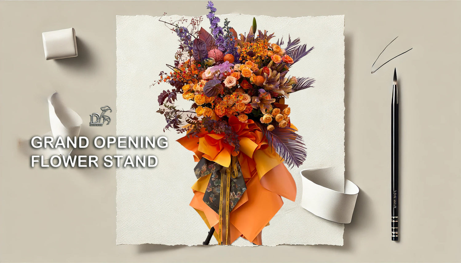 GRAND OPENING FLOWER STAND