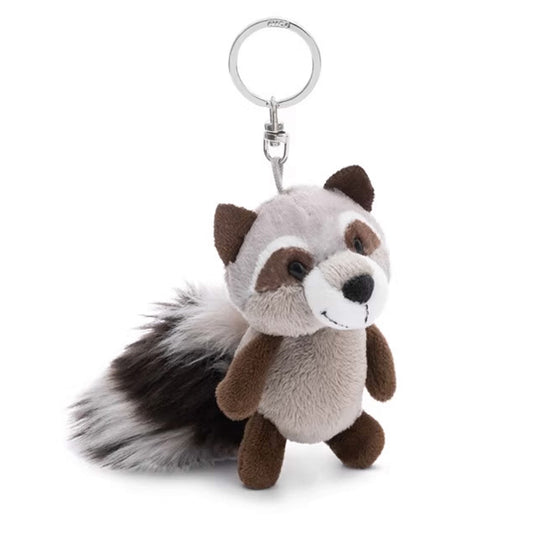 NICI Raccoon Lenno Keychain 4in/10cm