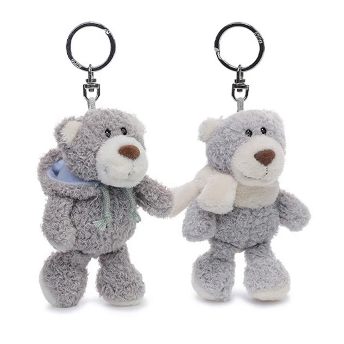 NICI Winter Bear Keychain 4in/10cm