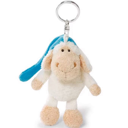 NICI Jolly Sleepy Sheep Keychain 4in/10cm