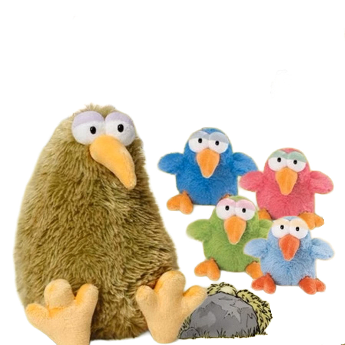 NICI Funny Bird Keychain 4in/10cm