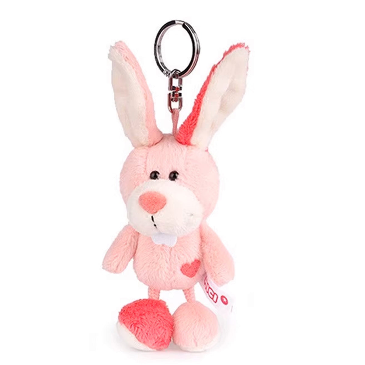 NICI Pink Rabbit Keychain 4in/10cm