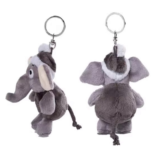NICI Elephant Amadou Keychain 4in/10cm