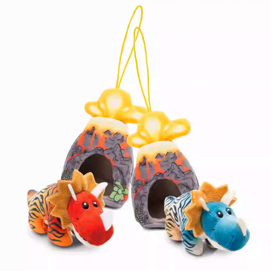 NICI Volcano Triceratops Charm 4.7in/12cm