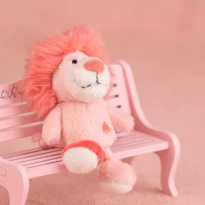 NICI Pink Lion Keychain 4in/10cm