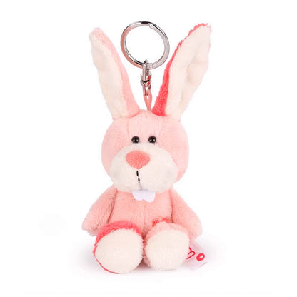 NICI Pink Rabbit Keychain 4in/10cm