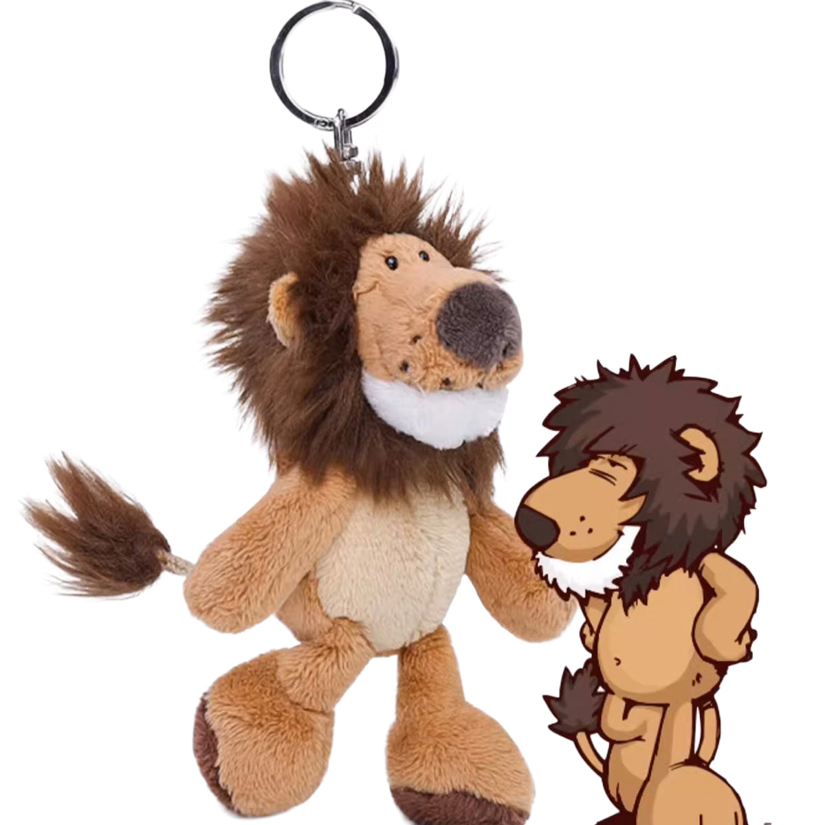 NICI Lion King Keychain 4in/10cm