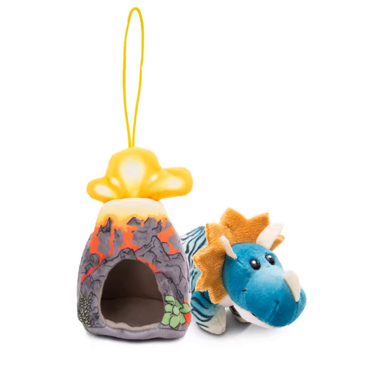 NICI Volcano Triceratops Charm 4.7in/12cm