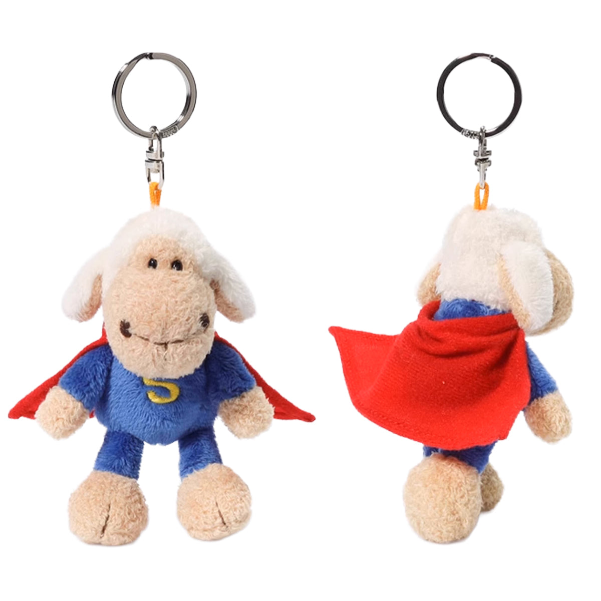 NICI Jolly Superman Keychain 4in/10cm