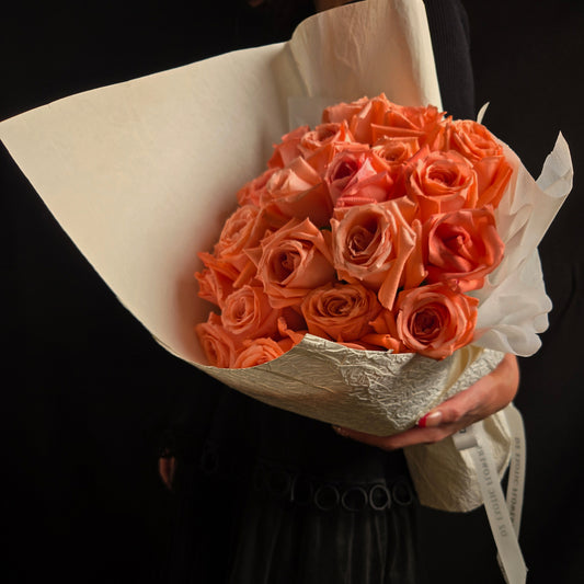 Orange Bliss – Vibrant Orange Rose Bouquet
