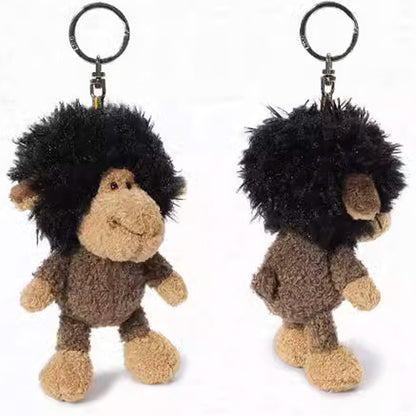 NICI Jolly Afro Keychain 4in/10cm