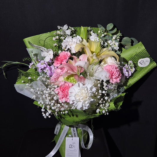 Garden Melody – Lily & Carnation Bouquet