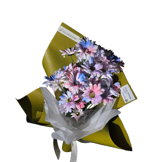 Colorful Meadow – Mixed Daisy Bouquet
