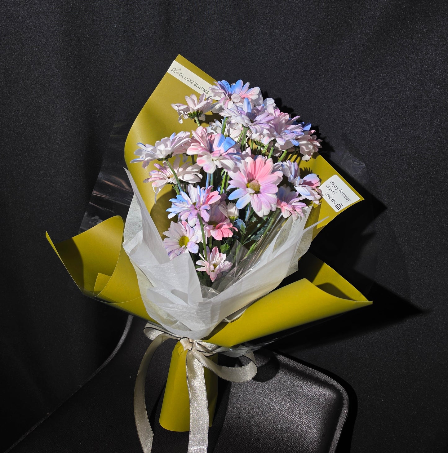 Colorful Meadow – Mixed Daisy Bouquet